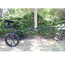 EZ Entry Horse Cart-Pony Size 55"/60" Straight Shafts w/18" Motorcycle Tires